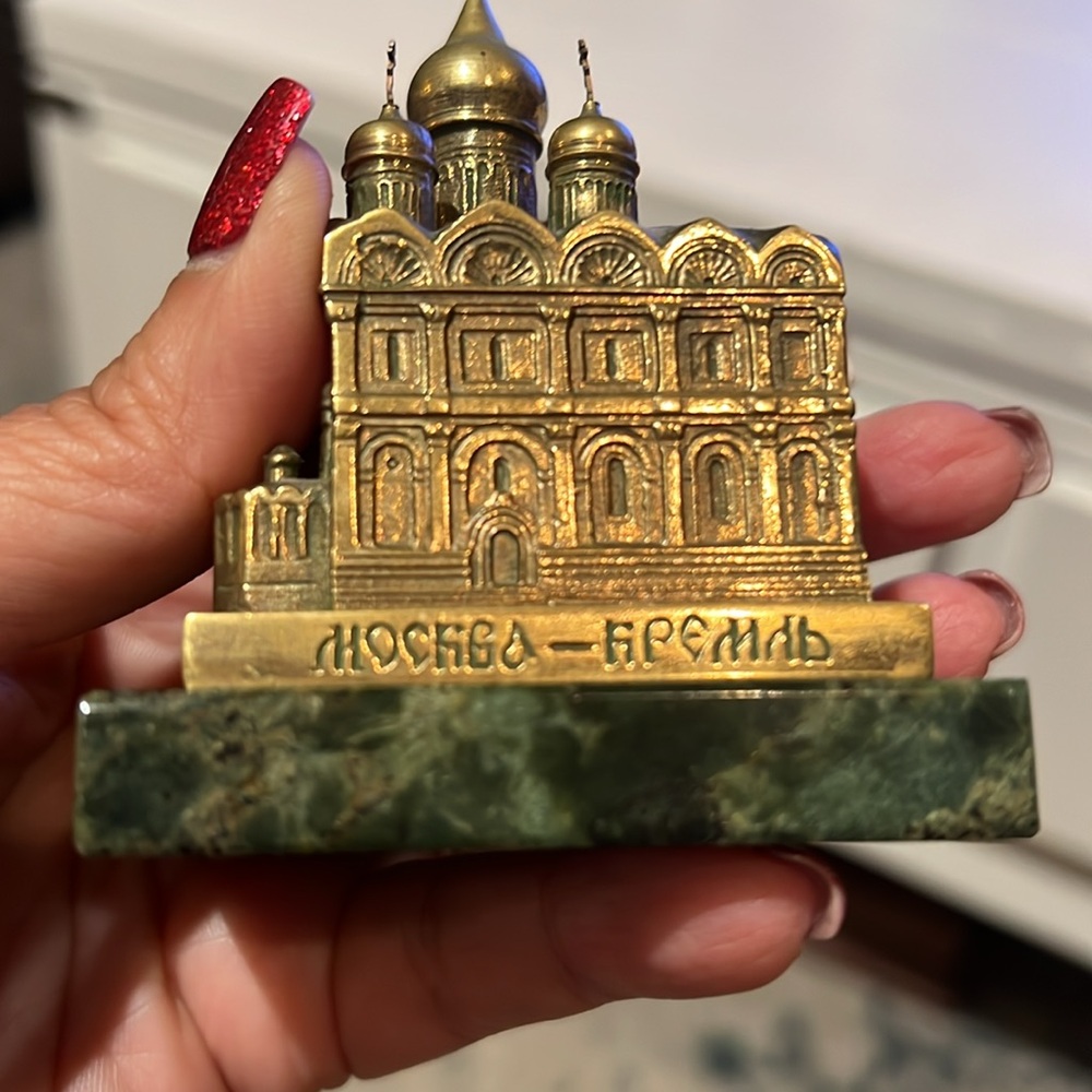 Cathedral of Archangel Michael in Moscow brass on marble - Picture 9 of 12